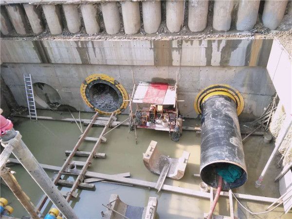 湖南頂管施工工程現場