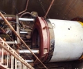 山東臨沂液壓頂管機頂管工程現場.