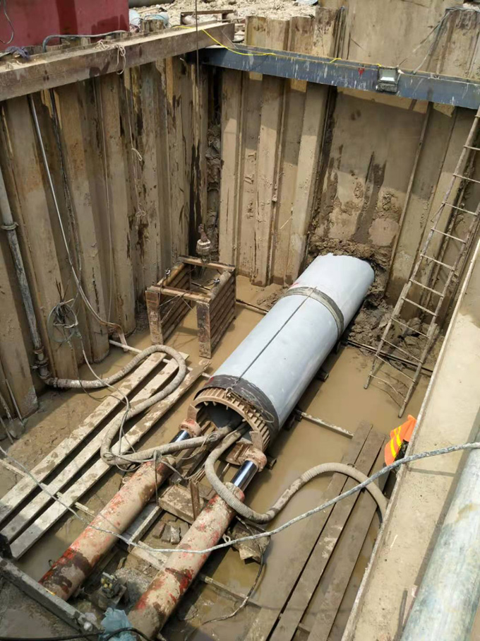 雨水管道頂管施工工作井
