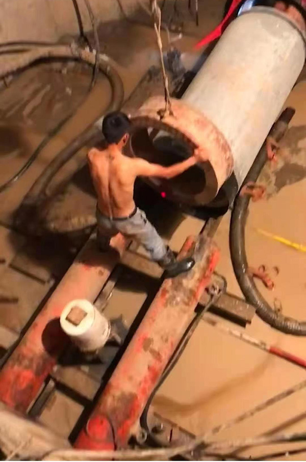 禹城雨污分離頂管施工工作井